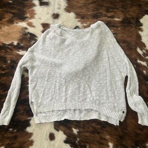Roxy White Hooded Sweater l Size M
